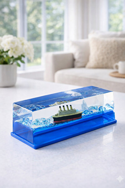 SYN AKSESUAR Batmayan Gemi Masa Üstü Dekor, Özel Titanik