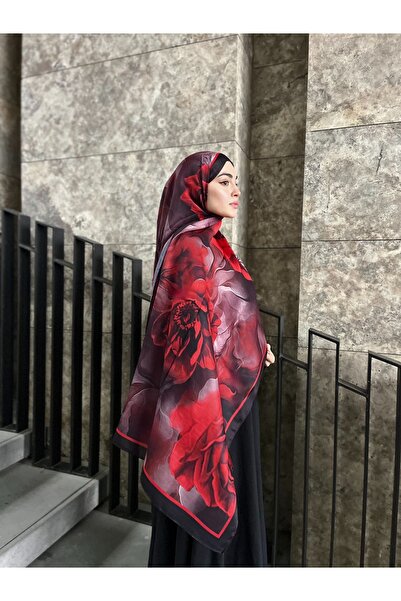 Diella Rose Pattern Cotton Shawl