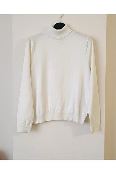 JM Women's Turtleneck Stretchy Textured Basic Knit Blouse