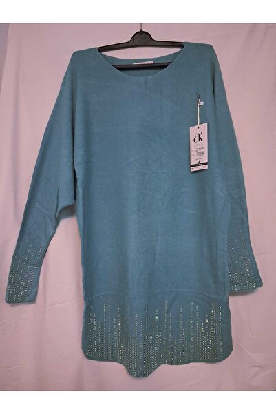 Avix Long dress-style sweater in fine knit made from a soft viscose blend
