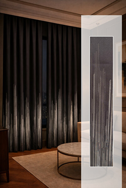 Perlife Gold ® 2 Panel Panafon Curtain – 140 cm Width – Without Battery – Modern & Stylish Living Room Curtain