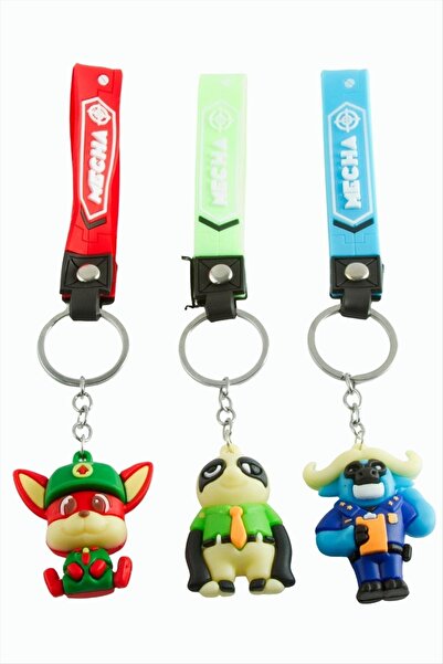 Marsilyan Çzgflm Character Silicone Keychain