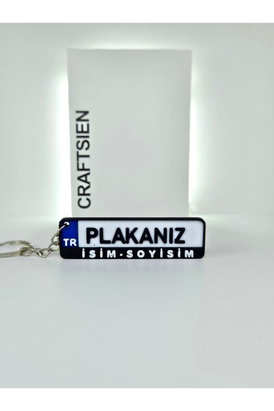 CRAFTSIEN Kişiye Özel Araç Plaka Anahtarlığı/Hediyelik Anahtarlık
