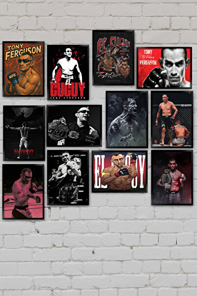 TABLOX Διακοσμητικό σετ ζωγραφικής MDF 12 τεμαχίων UFC MMA Fighter Tony Fergu...