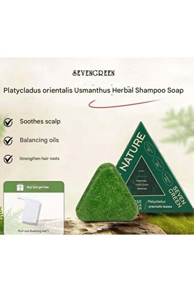 Nature Seven Green Seven Green Herbal Shampoo Soap Anti-Hair Loss