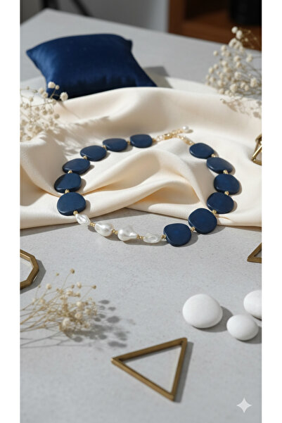 trendhazan A Quality Big Beaded Yassi Acrylic Design Women's Necklace