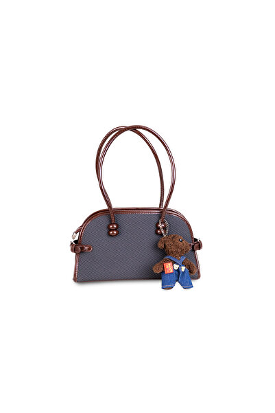 DSN ANTRASİT DOKULU KUMAŞ KADIN ÇANTA