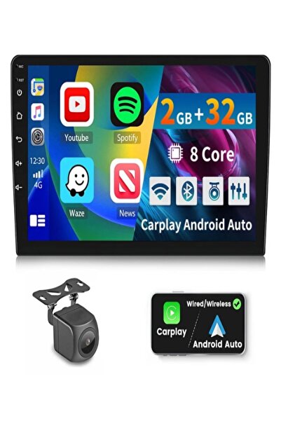 Smart 9inch Android System Bluetooth, GPS Navigation FM Radio USB Mirror-link Wi-Fi wireless Carplay