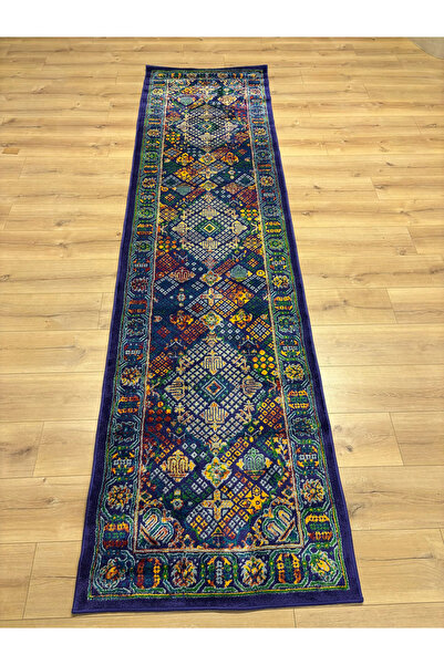 Calypso CALİPSO ETNİK ÖZEL TEZGAH HALISI ÖZEL İPLİK YUMUŞAK DOKULU 80x305