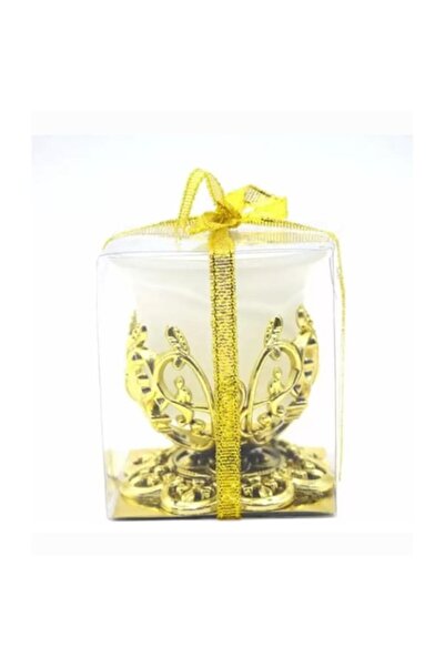 OEM Golden Table Candle with Cork and Wick