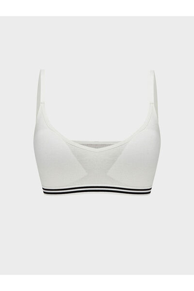 LC Waikiki Sparkling Choices Stripe Detailed Bustier with Removable Pads from...