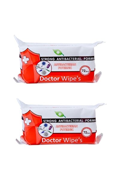 DOCTOR WIPES Set 2 Pachete Servetele Maini Antibacteriene Puternice cu Alcool...