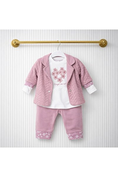 SeaBubbles طقم كارديجان للفتيات الصغيرات مكون من 3 قطع