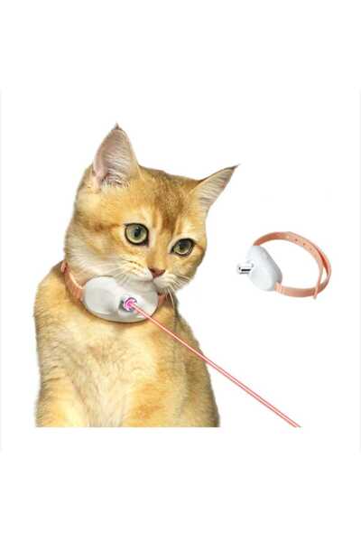 Super Jucarie pentru pisici cu zgarda laser, bonus un soricel din silicon