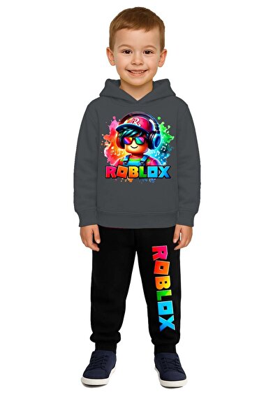 SEDİRLİ Roblox cu imprimeu Set de trening pentru copii 3 fire Ş cu căptușeală...