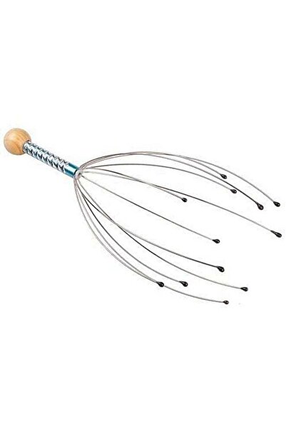 BLOOMING TIME جهاز تدليك الرأس والرقبة وفروة الرأس، جهاز تدليك أزرق لتخفيف ال...