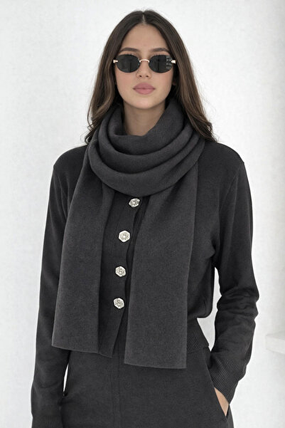 Noi Belis Basic Soft Textured Knitwear Scarf Aw25At0001
