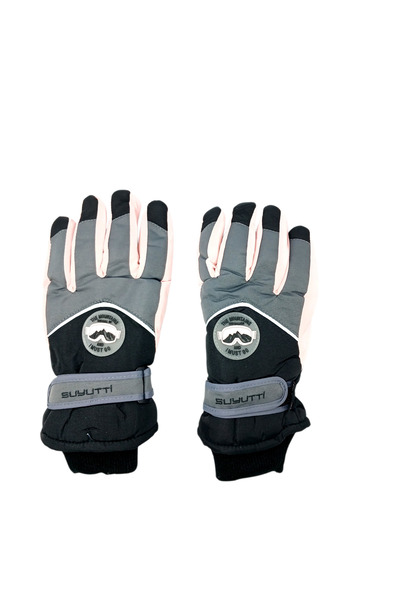 Suyutti Women's Reflective Waterproof Snow Ski Gloves |   Winter Gloves with Fleece Inside and Wrist Cuffs