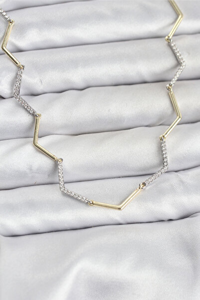 callerrons accessories قلادة نسائية من سلسلة VIP بتصميم متعرج - EBJ251219W38762