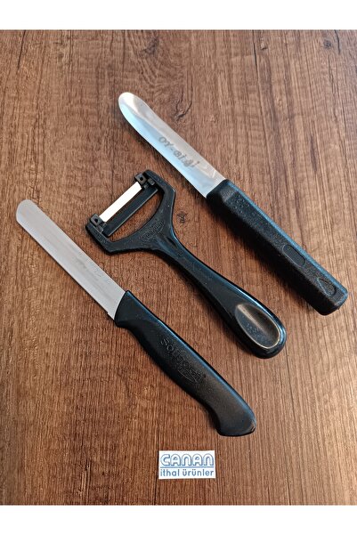 Solingen Tırtıklı Ava Doğrama Bıçağı, Soyacak ve Kabak/ Patlıcan Oyacağı ( 3 ...