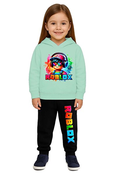 SEDİRLİ Roblox cu imprimeu Set de trening pentru copii 3 fire Ş cu căptușeală...