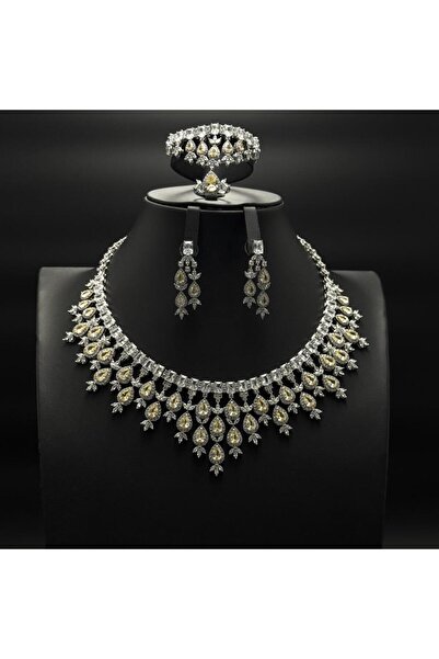 Generic طقم زيركون نسائي أنيق – تصميم راقٍ لإطلالة مميزة - SS-8666