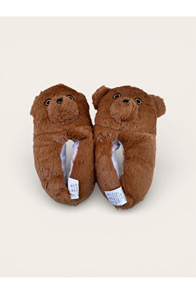 İpek papuci de casă pentru femei, drăguți, cu figuri de animale, de pluș, pufoși