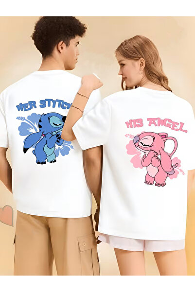 npLStore Combinație de cu imprimeu perechi Stitch pentru femei supradimension...