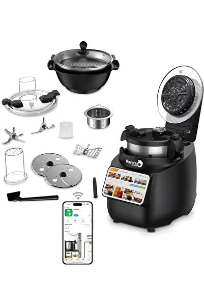 PERFECT Robot Cooker CK-5037 | Smart 2-in-1 Food Processor & Air Fryer Combo