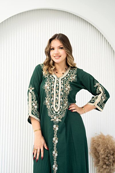 AFandina Elegant jalabiya with a comfortable fit and luxurious embroidery SM-2