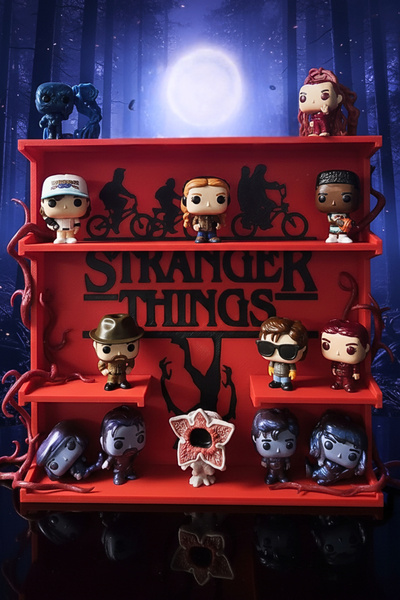 Cosmic Star Stranger Things Temalı Oyuncak Figür Standı | 3D Baskı Figür Biblo Sergileme Standı