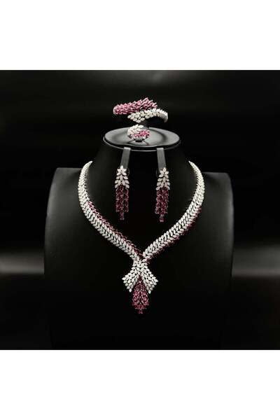 Generic طقم زيركون نسائي أنيق – تصميم راقٍ لإطلالة مميزة- SS-8141