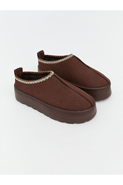 LC Waikiki Sparkling Choices Fur Women's Home Shoes from Shining Store