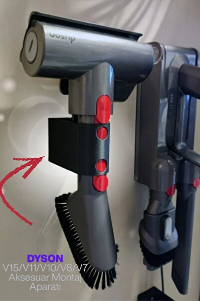 UĞUR MOBİLYA Dyson V15/V11/V10/V8/V7 Aksesuar Montaj Aparatı/Tutucu - Çift De...