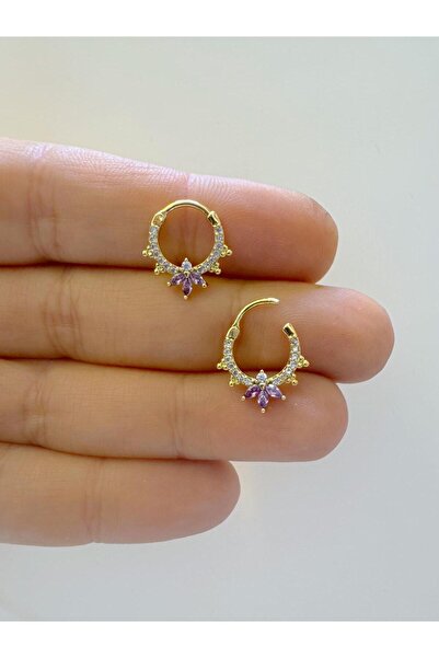 Arescollection 1 adet çelik zirkon taşlı septum daith helix lobe uyumlu piercing