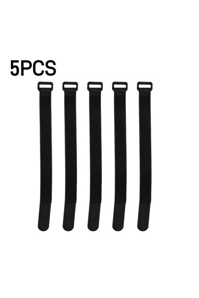 Choice ربطات قضبان الصيد السوداء، 5 قطع، أحزمة تثبيت، خطافات وحلقات، أحزمة رب...