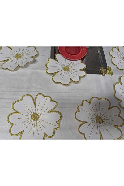 HM POLİSAJ Sunumluk Peçete, Kokteyl Peçetesi Kahve Yanı Sunumluk Nakışlı Kahv...