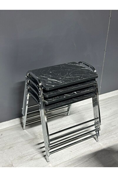 Nokta Sehpa Home TEPSİ 4LÜ ZİGON SEHPA