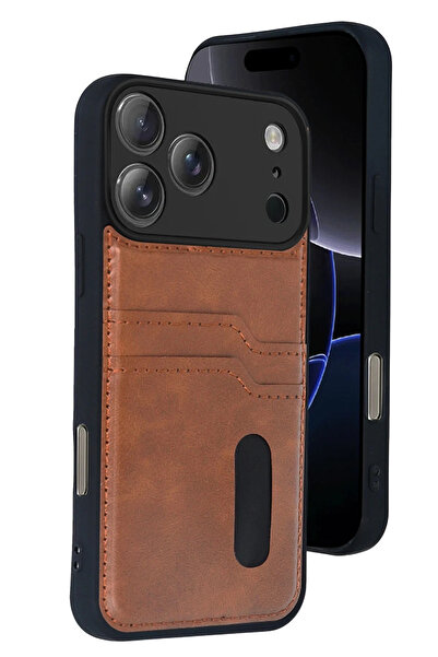 NewFace Lvsqvr Apple iPhone 17 Pro Max Leather Case with Sara Card Holder (22...