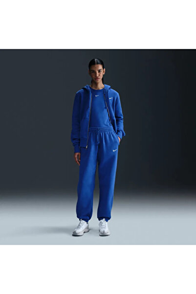 Nike Phoenix Fleece Pant Kadın Lacivert Eşofman Altı