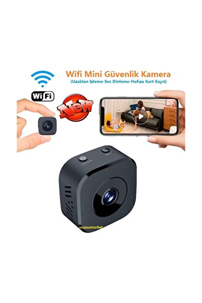 Uygun Wifi Mini Güvenlik Kamera (Uzaktan İzleme-Hafıza Kart Kayıt)