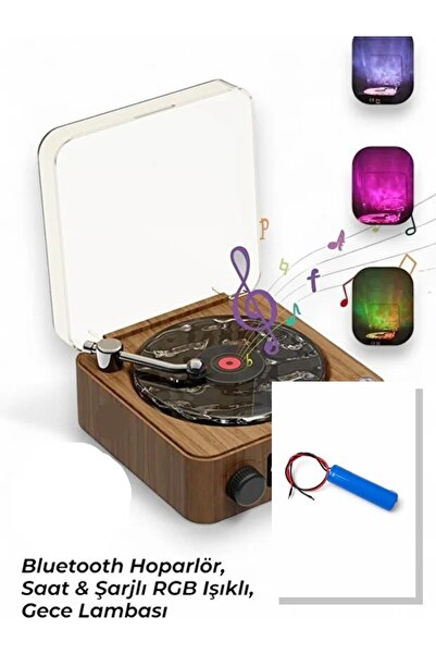 Orion Retro Pikap Tasarımlı Bluetooth Hoparlör MAVİ bataryası pili