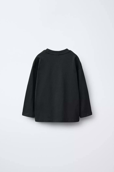 Lolliboomkids Black color basic long sleeve t-shirt