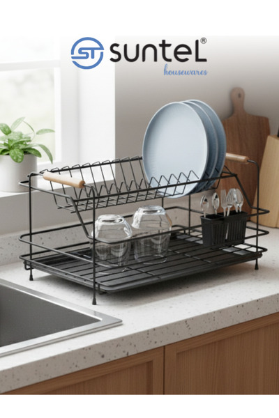 Suntel Ahşap Tutmaçlı Maxi Bulaşıklık