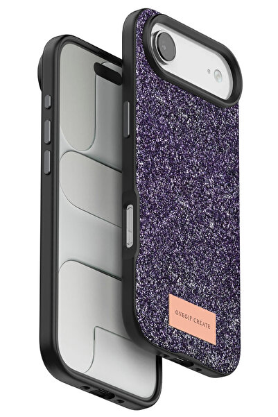 ONEGIF غطاء LVSQVR لهاتف آيفون 17 إير لامع - (231234) بنفسجي غامق