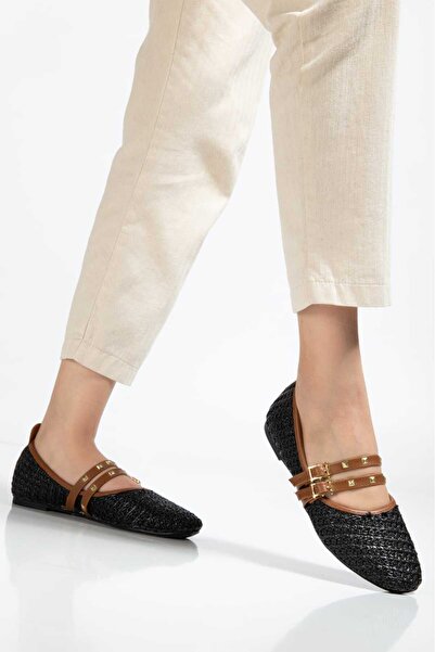 SEDRİK New Season Double-Strap Buckle Straw Detail Lightweight Soundless Ever...