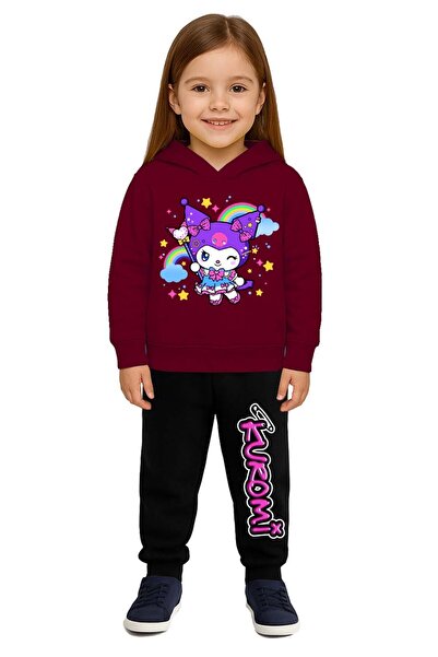 SEDİRLİ Kuromi cu imprimeu Set de trening pentru copii 3 fire Ş cu căptușeală...