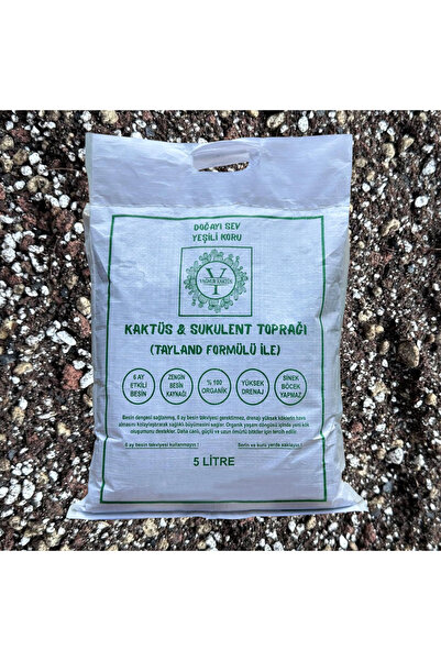 Yağmur Kaktüs Tayland Formüllü Kaktüs&Sukulent Toprağı 5 Litre