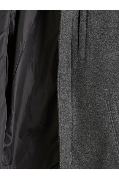 LC Waikiki Standard Mold Stand Collar Men's Cashmere Coat