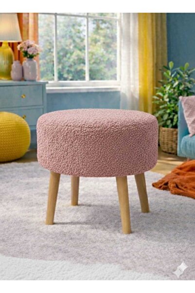 İMOKA DİZAYN NUO Wellsoft Gül Kurusu Çok Amaçlı Dekoratif Puf